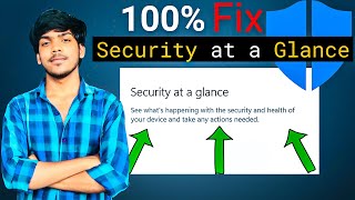 How To Fix Windows Defender Security at a Glance  Windows defender not opening problem solved 💯 [upl. by Sami]