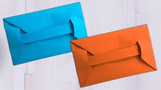 How To Make Envelope  Easy Origami Paper Envelope Tutorial Without Glue  Envelope Ideas [upl. by Ekim707]