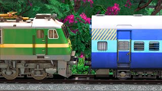 WAG9 SHUNTING ICF BLUE EXPRESS TRAIN  BUMPY RAILROAD  Train Simulator  Railwork  NTG GAMING [upl. by Dauf]