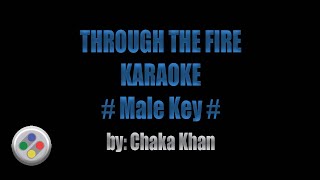 Chaka Khan Through The Fire Karaoke Male Version [upl. by Aehr]