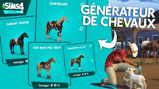 PRENEZ LES RENES  Générateur de Chevaux Sims 4 [upl. by Haraf]