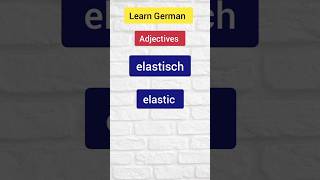 German adjectives german adjectives ytshorts germanlearnlanguage [upl. by Karola836]