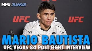 Mario Bautista Ready For Another Step Up After Beating Ricky Simon  UFC Fight Night 234 [upl. by Fabiolas]