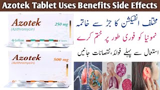 Azotek 250mg Tablet Uses In Urdu  Azithromycin Tablet Side Effects [upl. by Rogerg]