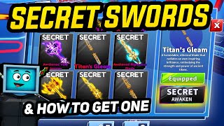 I GOT ONE How To Unlock SECRET AWAKENED SWORDS In Blade Ball [upl. by Eleirbag257]