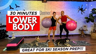 30 Min  LOWER BODY Workout  GREAT FOR SKI AND SNOWBOARDING SEASON [upl. by Ralip]