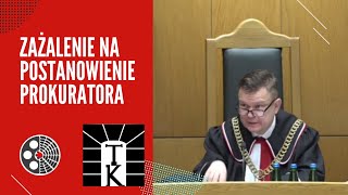 TK Zażalenie na postanowienie prokuratora [upl. by Veta]