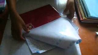 Como forrar cuadernos CON PAPEL CONTAC 2 xjara [upl. by Dibru]