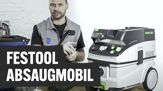 Sorgt für Sauberkeit auf der Baustelle und in der Werkstatt Das Festool Absaugmobil  Contorion [upl. by Magdau]