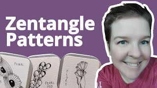 9 Easy Zentangle Patterns for Beginners  Organic amp Botanical [upl. by Kirtap]