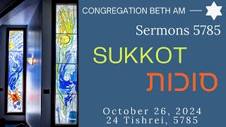 Congregation Beth Am Sermons October 19 2024 [upl. by Lekcar]