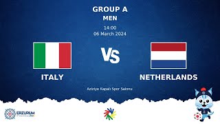 ITALY vs NETHERLANDS  Futsal DEAFLYMPICS ERZURUM 2024  Men Group Stage [upl. by Evers]