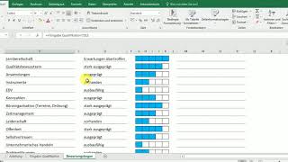 Mitarbeiterbeurteilungsbogen mit Excel [upl. by Lecram]