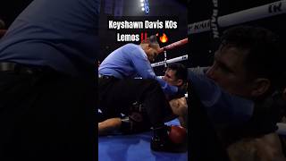 Keyshawn Davis KOs Lemos in the 2nd round‼️💣🔥 shorts short boxing ko gervontadavis [upl. by Audwen]