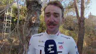 Brandon McNulty  Interview at the finish  Stage 4  Volta a la Comunitat Valenciana 2024 [upl. by Isabelita]