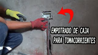 Fontanero con increíble habilidad para empotrar caja rectangular de luz para conectar tomacorriente [upl. by Malva]