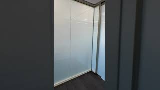 Switchable Glass Walls In Office  Smart Film That Goes Frosted to Clear  Minimalist Office Shorts [upl. by Quita450]