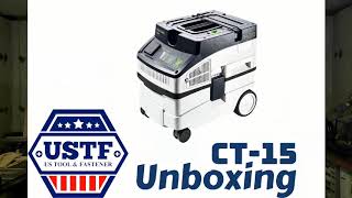 Festool CT15 Dust Extractor Unboxing [upl. by Atteiluj]