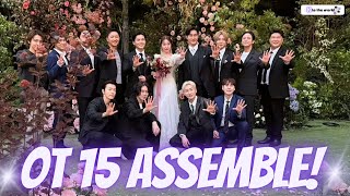 All SUPER JUNIOR OT15 Members Attend Ryeowook amp Aris Wedding [upl. by Milurd]