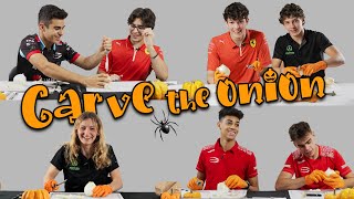 Carve the onion 🕷️The spookiest halloween tradition 🎃 [upl. by Prunella]