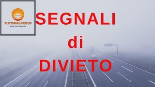 Segnali di Divieto  prima parte [upl. by Lienahs]