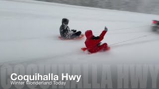 Coquihalla Hwy Winter Wonderland Today [upl. by Anay582]