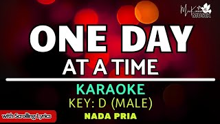 One Day at a Time  Male Karaoke  Christian karaoke songs with lyrics [upl. by Chan]