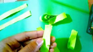 Art 01  Making Flowers with Colours paper step by step [upl. by Hunter]