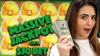 UNBELIEVABLE HUFF N PUFF JACKPOT 💰 MASSIVE WIN IN VEGAS [upl. by Koran]