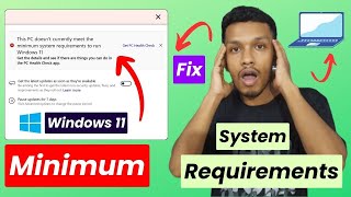 This pc doesnt currently meet windows 11 system  windows 11 minimum system requirements [upl. by Einttirb]