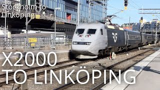 TRAIN DRIVERS VIEW X2000 to Linköping StockholmLinköping [upl. by Anolahs]