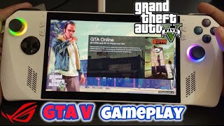 How Fast can it Run GTA 5  Asus ROG Ally Testing Games asusrog rogally gaming gta rog gta5 [upl. by Ecilahs]