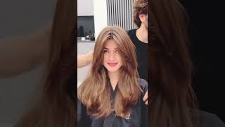 Hermoso color de cabello castaño haircolor brownhaircolor blonde [upl. by Bury]