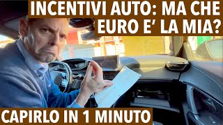 INCENTIVI AUTO 2024 MA CHE EURO E LA MIA Capirlo in 1 minuto e la tabella contributi [upl. by Tillie]