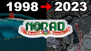 Evolution of NORAD Tracks Santa Videos 19982023 [upl. by Mirna899]