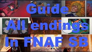 Guide to all endings FNAF Security breach [upl. by Chilton]