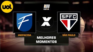 NBB CAIXA MELHORES MOMENTOS UNIFACISA 107 X 84 SÃO PAULO [upl. by Ailenroc]