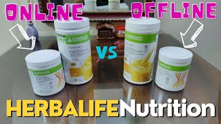 Comparing Herbalife Nutrition purchased Offline amp Online  Kya sach mein nakli hote hai Amazon wale [upl. by Brosy]