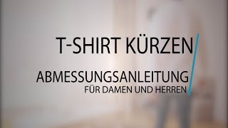 TShirt kürzen nähen  Anleitung [upl. by Anatniuq]