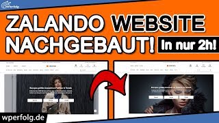 Zalando Startseite Nachgebaut 2024 OHNE Programmieren  In 2 Stunden  Mit WordPress PageBuilder [upl. by Yunfei]