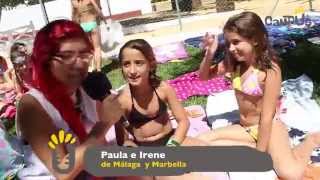 Sabinillas 2014 T1 Entrevista en la piscina [upl. by Nylleoj967]