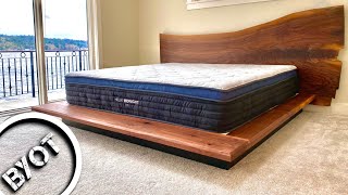 DIY BED FRAME  PLATFORM BED [upl. by Nydroj357]