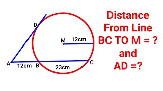 Can you find the distance from line BC to M [upl. by Hsiwhem]