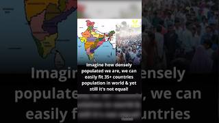 Indian Population can fit 35 countries indianpopulation knowledgelspower knowledgelspower [upl. by Letch6]