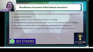 Respuestas examen UdeA 20242 J2 [upl. by Pelagias]