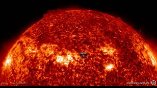 Eruption solaire de classe M37 en face de la Terre le 30 décembre 2022 à 19h38 UTC [upl. by Riana]