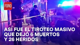 Tiroteo en fiesta en Ciudad Obregón Sonora deja 6 muertos y 26 heridos  Las Noticias [upl. by Denna]