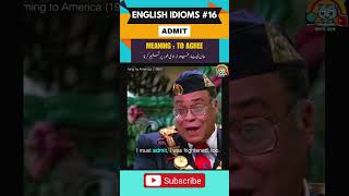 Learn English idioms with TV Series 15  ADMIT shorts english idioms [upl. by Sager]