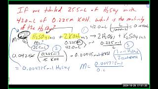 Chem 200A Lecture 102924 Concentration and Ch 8 [upl. by Kev]