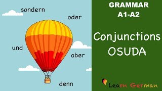 Learn German  German Grammar  Konjunktionen  oder sondern und denn aber  A1  A2 [upl. by Jahdai]